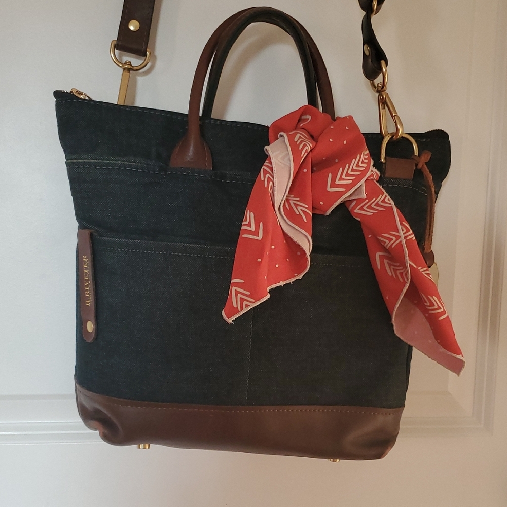 R. Riveter Otto Denim And Brown Leather Rosie Limited Edition